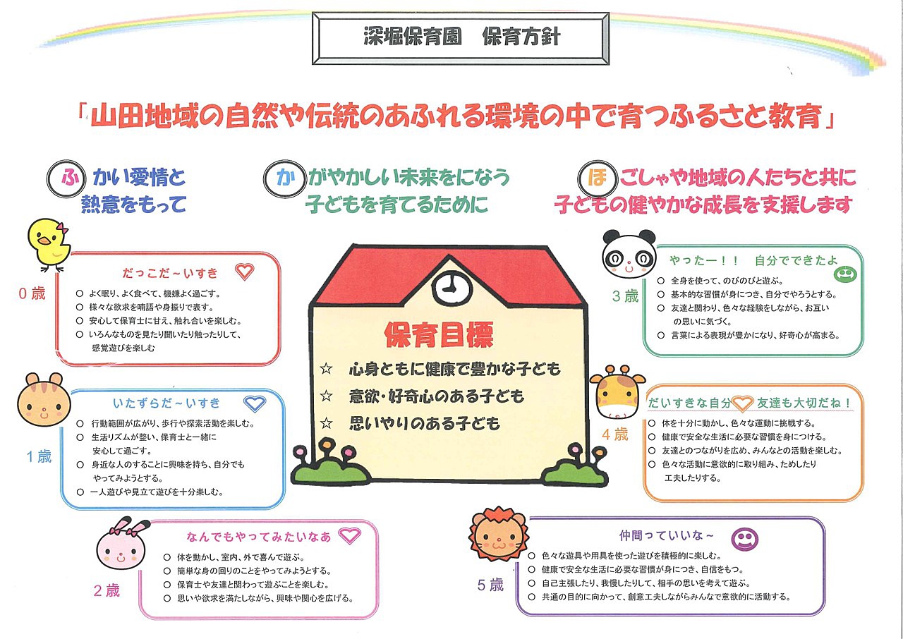 全体的な計画｜社会福祉法人湯沢保育会｜秋田県湯沢市｜みたけこども園｜深堀保育園｜岩崎こども園